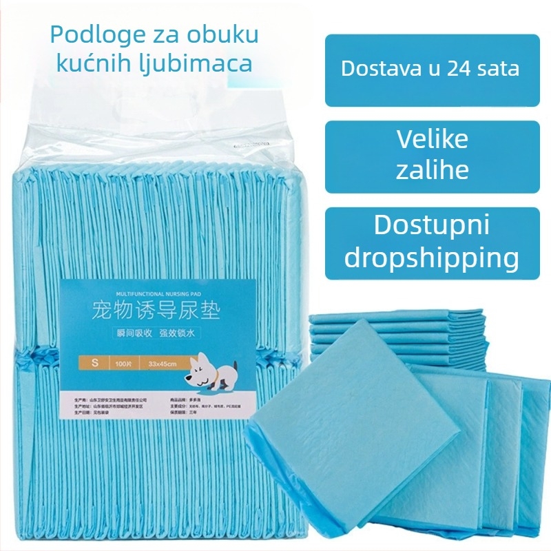 Podloga za obuku pasa – veća i deblja, od netkanog materijala, upija, otporna na propuštanje, s kontrolom mirisa