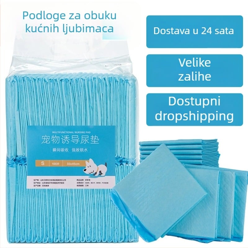 Podloga za obuku pasa – veća i deblja, od netkanog materijala, upija, otporna na propuštanje, s kontrolom mirisa