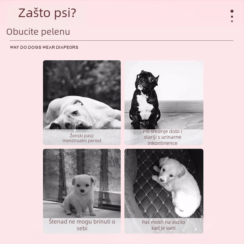 Peleni za mačke i pse s prozračnom bazom, polimerno-celuloznim jezgrom i elastičnom trakom – paket 10 komada