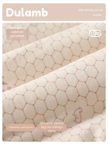 Dječji debeli jacquard džemper, unisex, za uzrast 3–8 godina, s dugim rukavima