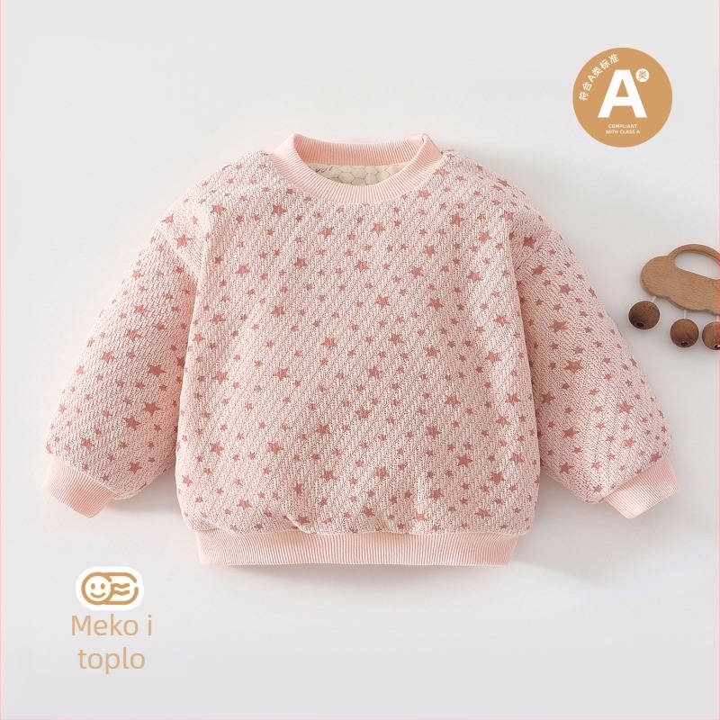 Dječji debeli jacquard džemper, unisex, za uzrast 3–8 godina, s dugim rukavima