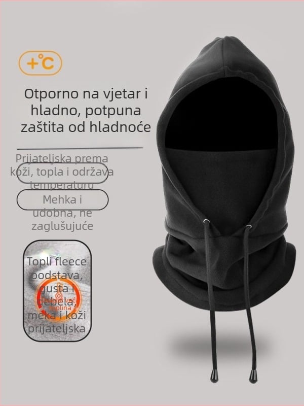 Extreme balaklava za vožnju, poliester, unisex, zimská maska za cijelo lice, prilagodljiva