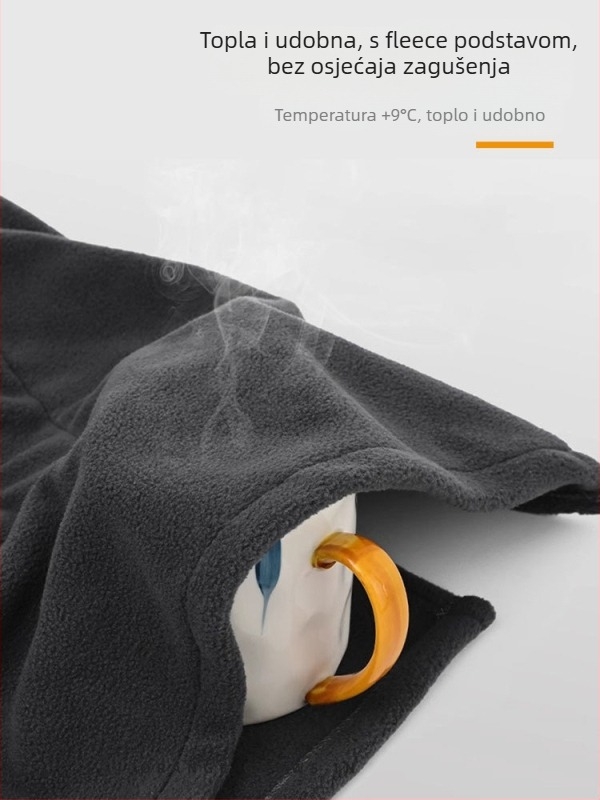 Extreme balaklava za vožnju, poliester, unisex, zimská maska za cijelo lice, prilagodljiva