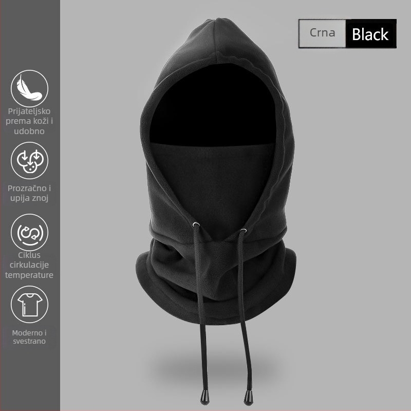 Extreme balaklava za vožnju, poliester, unisex, zimská maska za cijelo lice, prilagodljiva
