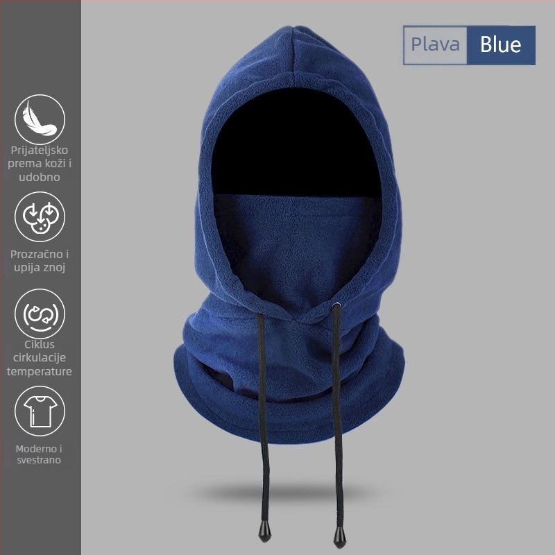 Extreme balaklava za vožnju, poliester, unisex, zimská maska za cijelo lice, prilagodljiva