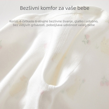 Bejbi pamukasti gornji dio u monaškom stilu, proljeće i jesen, okrugli ovratnik, bez kapucne