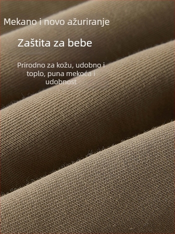 Dječje hlače u korejskom stilu za zimu, 80,9% pamuka, elastični srednji pojas, mekano obrađeni materijal