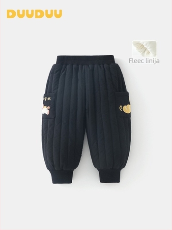 Dječje zimske hlače s punilom od poliestera, duge, s elastičnim pojasom, za dob 1–3 godine