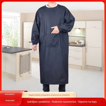 Denim pregača bez rukava – protiv zagađenja, moderan minimalistički stil, za odrasle