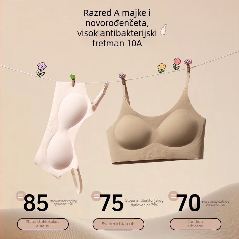Grudnjak za djevojčice u razvoju – stil tank topa, puna čašica sa srednje oblikovanim čašicama, glavni materijal spandex, podstava najlon