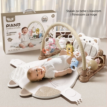 Bebin aktivni gym s odvojivim visećim dijelovima, glazba uz svjetla i projekcija — plastična igračka za uzrast 0–3 godina