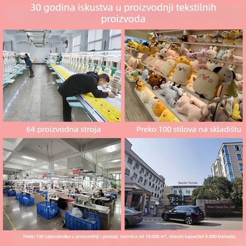 Auto jastučnica-odjeđa s crtanim psom, izšivana površina, super mekani kratki pliš, PP pamuk, karikatura uzorak, prilagođavanje dostupno