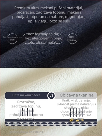 Dječja jakna od flisa s kapuljom, vjetrootporna i topla zima, model 2025, s prednjim zatvaračem