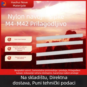 Haohui najlonski vijčani štap, puni navoji, izolirani, dvostrani kraj, GB/T17587.3-2018