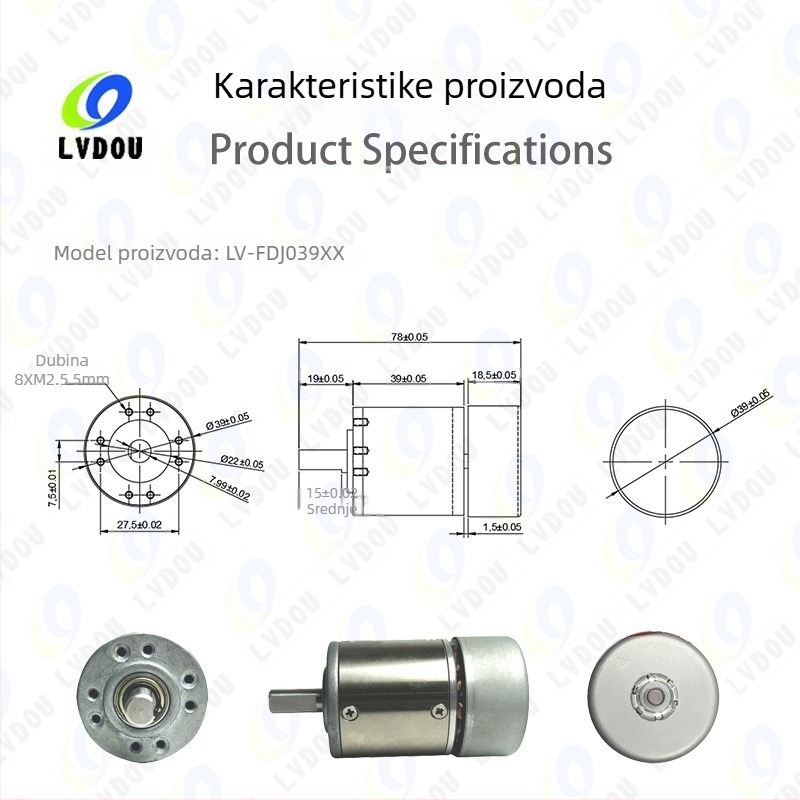 Miniaturni ručni planetarni generator, trofazni bezčetkasti motor, prenosni vanjski izvor energije