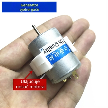 Vjetrogenerator 36W DC, mali, 12-24V, motor s trajnim magnetom, vertikalna os