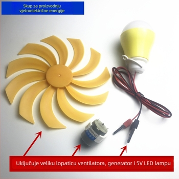 Vjetrogenerator 36W DC, mali, 12-24V, motor s trajnim magnetom, vertikalna os