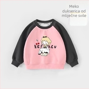 Dječji džemper s flis podstavom, debeo, unisex, dugi rukavi