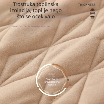 Dječja zimska vesta, debeli poliester vanjski materijal, poliester napun, jednoredno zatvaranje, bez kapulje, za srednju i veliku djecu (iznad 8 godina, iznad 140 cm)