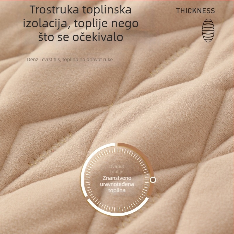 Dječja zimska vesta, debeli poliester vanjski materijal, poliester napun, jednoredno zatvaranje, bez kapulje, za srednju i veliku djecu (iznad 8 godina, iznad 140 cm)