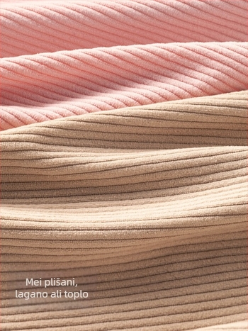 Dječji vodootporni corduroy pregača s karikatura uzorak, 100% poliester, uzrast 0–1 godina, jesen 2025