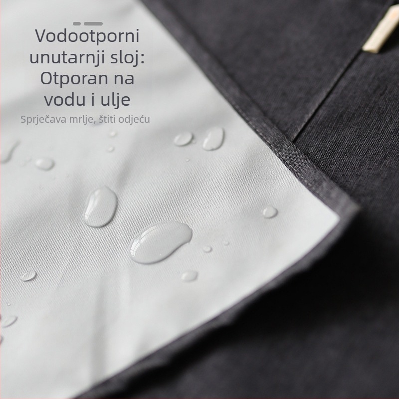 Pregača za kuhinju bez rukava, kationični materijal, vodootporna i otporna na masnoće