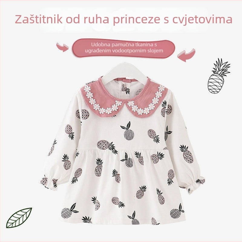 Dječja zaštitna zástita za hranu, vodonepropusna, unisex, za djecu 1-3 godine, visina 59 cm, proljeće 2025