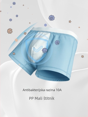 Dječje boxerice za dječake, 95% pamuka, antibakterijske, ravni šavovi, četiri sezone, za djecu od 8 godina nadalje