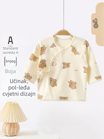 Dječji top od pamuka za novorođenčad, unisex, brušena tkanina, bez kapuljače, za sve sezone