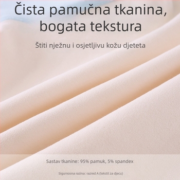 Unisex dječji top s cartoon printom, 95% pamuk 5% elastan, okrugli ovratnik, mekana tekstura, pogodno za djecu 1–3 godine, za sve sezone