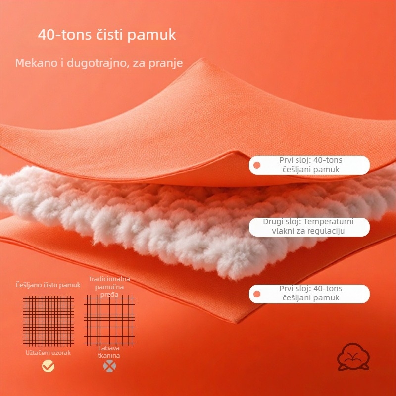 Spavaći vreć za bebe – Cartoon uzorak; Pamukasto platno; Pamukasta podstava; Punilo od pamuka; Pogodno za sve sezone