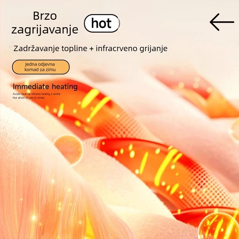 Unisex termo duge hlače za jesen-zimu, srednji pojas, elastični pojas, 88% poliester, casual stil