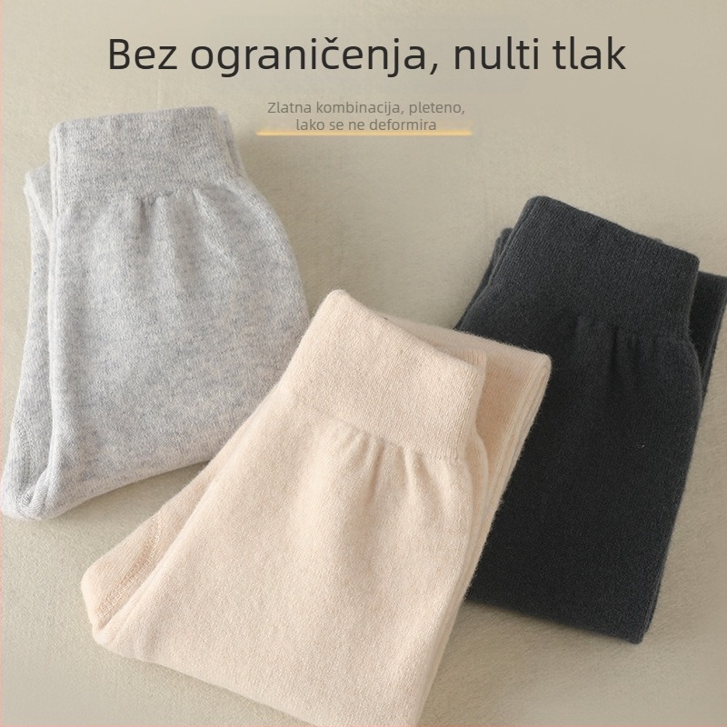 Dječje hlače od čiste vune, visok struk, elastični pojas, 90% vuna, zimske