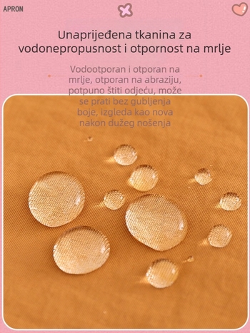 Dječja vodootporna pregača s dugim rukavima, otporna na mrlje, obostrana, unisex