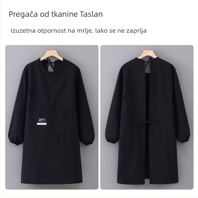 PVC pregača bez rukava za kuhinju, površina protiv prljavštine, Velvet Tower stil, mogućnost ispisa slika