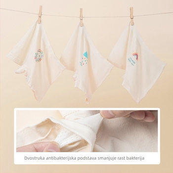 Djevojačke gaćice od modalnog materijala, bez šavova, za dob 3–8 godina, 79,2% modal, MENGDOU