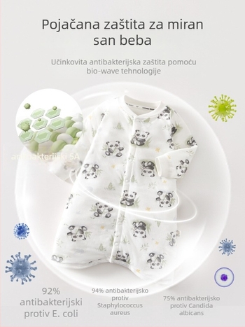 Spavaća vreća za bebe i malu djecu, konstantna temperatura, debeli pamuk materijal s podstavom, punjenje poliesterom, crtani uzorak, pogodna za zimu proljeće i jesen, za novorođenčad do 3 godine