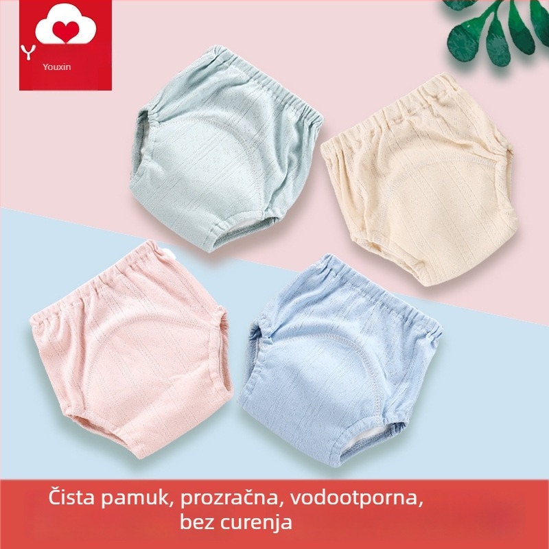 Hlačice za trening na toaletu za bebe i malu djecu – pamuk, sigurnosna klasa A, brend Friendship