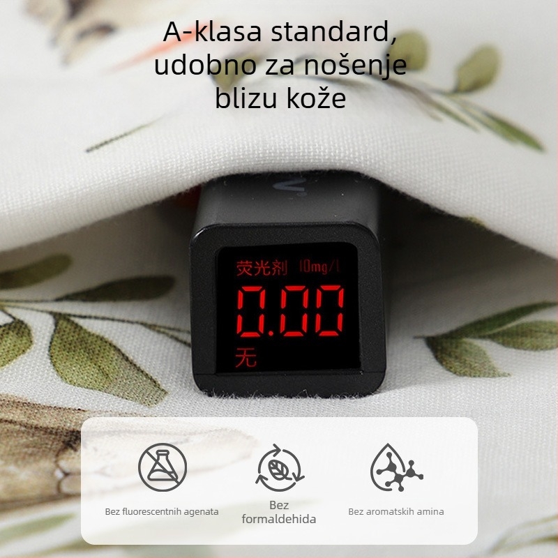 Bejbi spavaća vreća s šest slojeva vlakana bambusa, jednosložni dizajn pidžame sa odvojenim nogama, tkanina od pamuk-mješavine s podstavom od vlakana pamuka, karikatura uzorak, zatvarač od smole