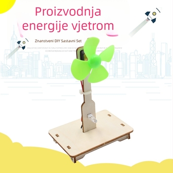 DIY set za energiju vjetra – Generator vjetroturbine za nastavu (Fizički odjel, slične kancelarijske igračke do 14 godina)