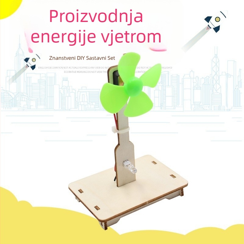 DIY set za energiju vjetra – Generator vjetroturbine za nastavu (Fizički odjel, slične kancelarijske igračke do 14 godina)