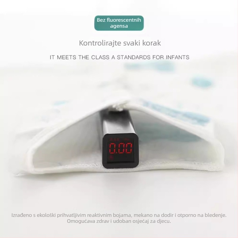 Dječji dvodijelni pižama set od 100% pamuka, dugi rukav, odvojivi kardigan, lagana ljetna tkanina, unisex