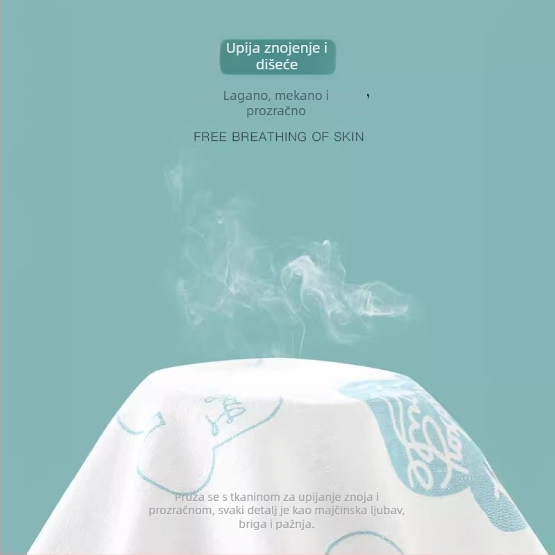 Dječji dvodijelni pižama set od 100% pamuka, dugi rukav, odvojivi kardigan, lagana ljetna tkanina, unisex