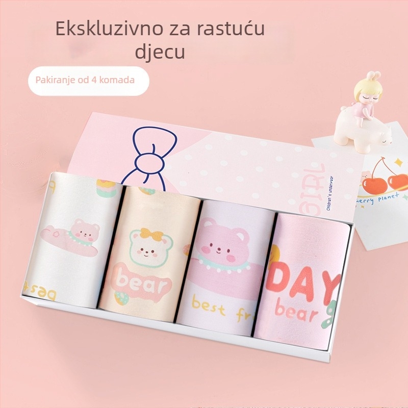 Sakurajisen dječje boxerice za djevojčice – čista pamuk, Klasa A, 95% pamuk + 5% elastan, udoban, ne stežu, za djevojčice 8+ godina (visina 140 cm+), ljeto 2024