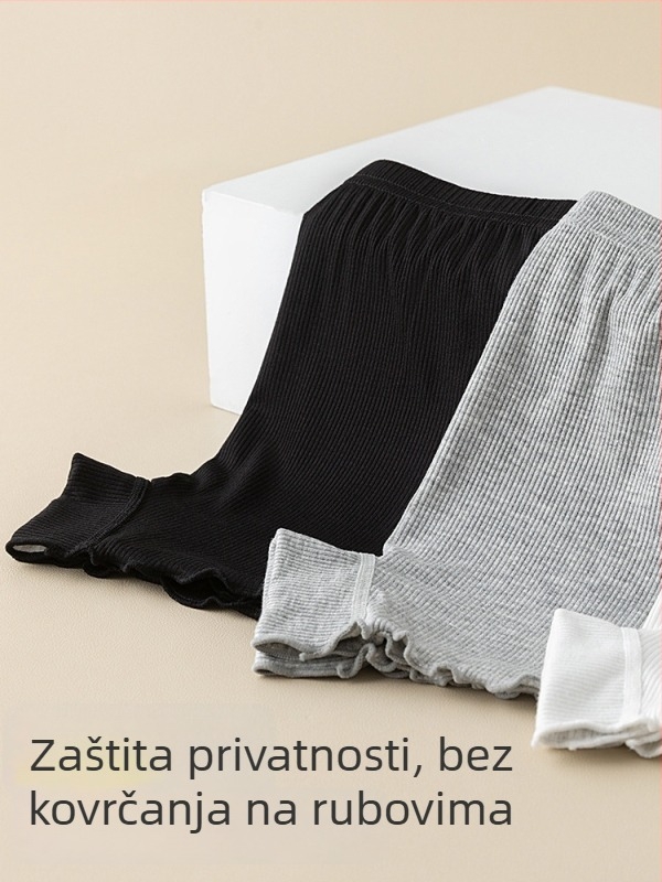 Dječje gaćice za djevojčice od pamuka s sigurnosnim šortama 2-u-1, 92% pamuka, uzrast 3–8 godina, Nubi Elf