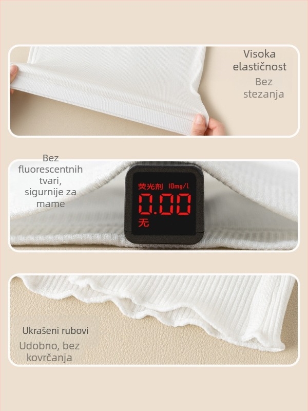 Dječje gaćice za djevojčice od pamuka s sigurnosnim šortama 2-u-1, 92% pamuka, uzrast 3–8 godina, Nubi Elf