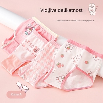 Dječje gaćice od pamuka za djevojčice, klasa A, 95% pamuk i 5% elastan, za djecu 3–8 godina, brend Lu Tong Dream