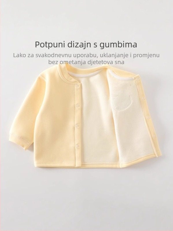 Dječji pleteni dvodijelni set, visoki pojas za zaštitu trbuha, debeli Mishu Velvet materijal, vanjski 91% poliester, 9% spandeks; podstava 95% poliester, 5% spandeks, motivi životinja/crtani, unisex, jesen-zima