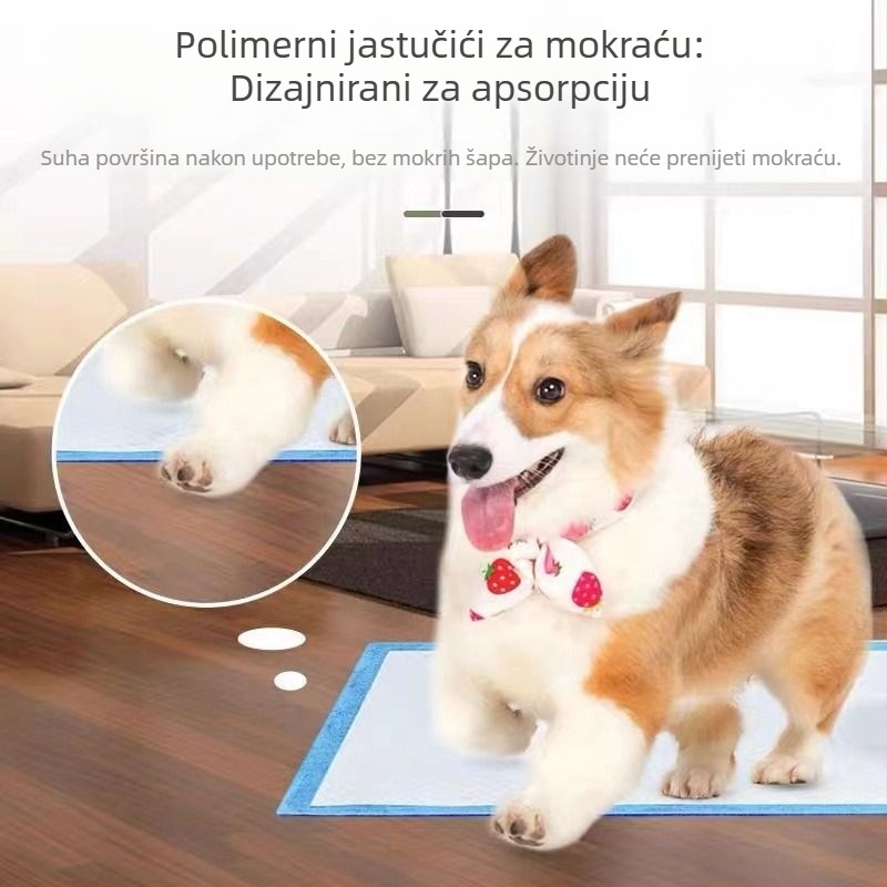 Podloga za obuku za mačke i pse - apsorpcijska, kontrola mirisa, netkano vlakno
