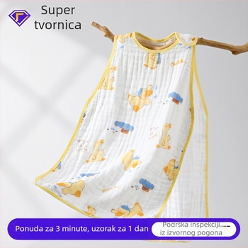 Dječji spavaći vreć, stil prsluka, punilo od 95% pamuka, duljina 80 cm, crtani motiv